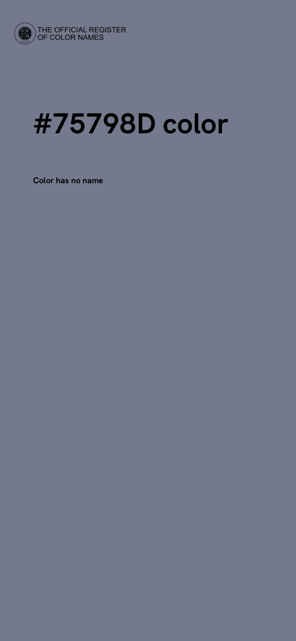 #75798D color image