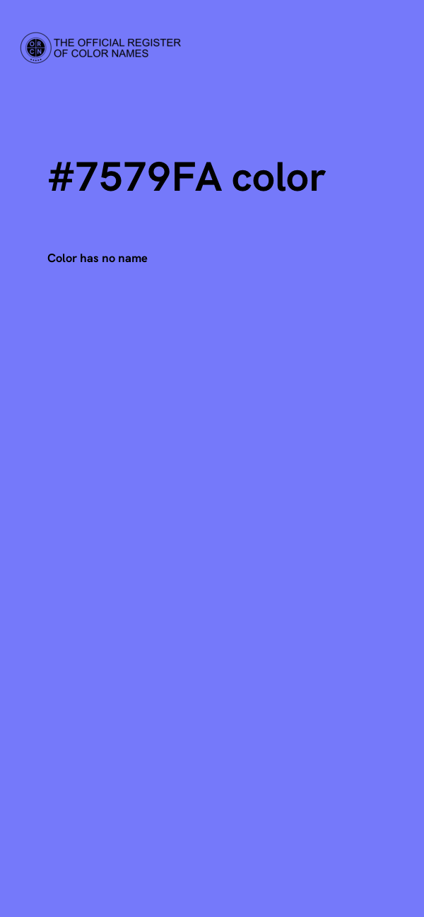 #7579FA color image
