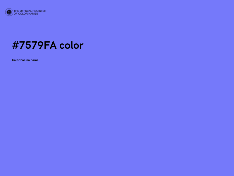 #7579FA color image