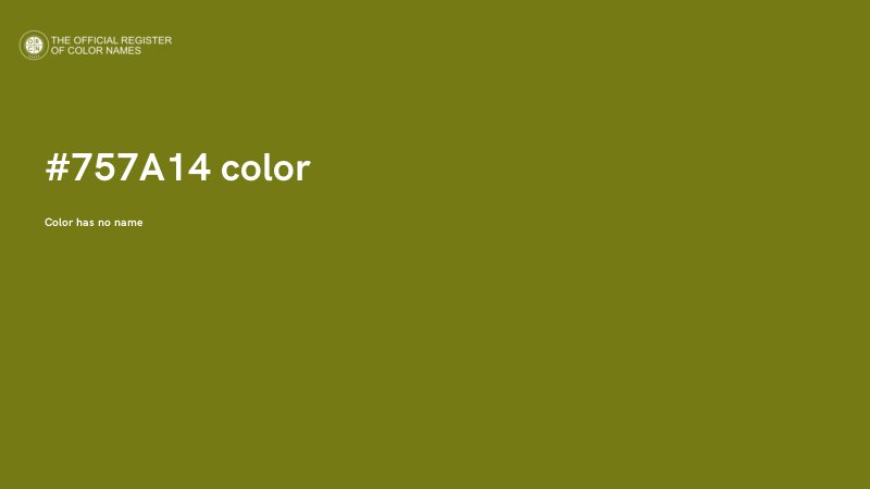 #757A14 color image