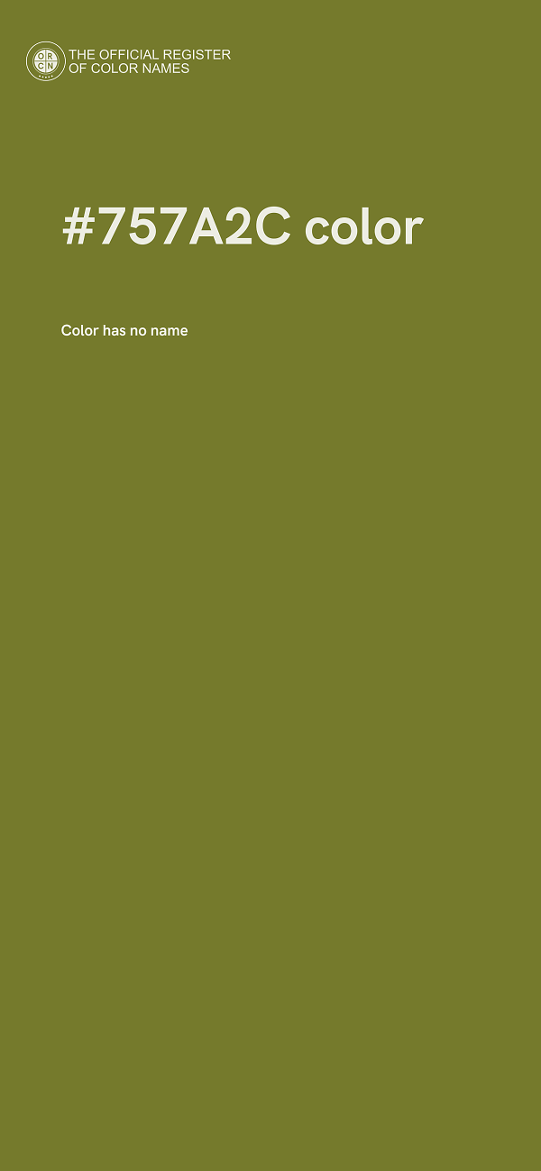 #757A2C color image