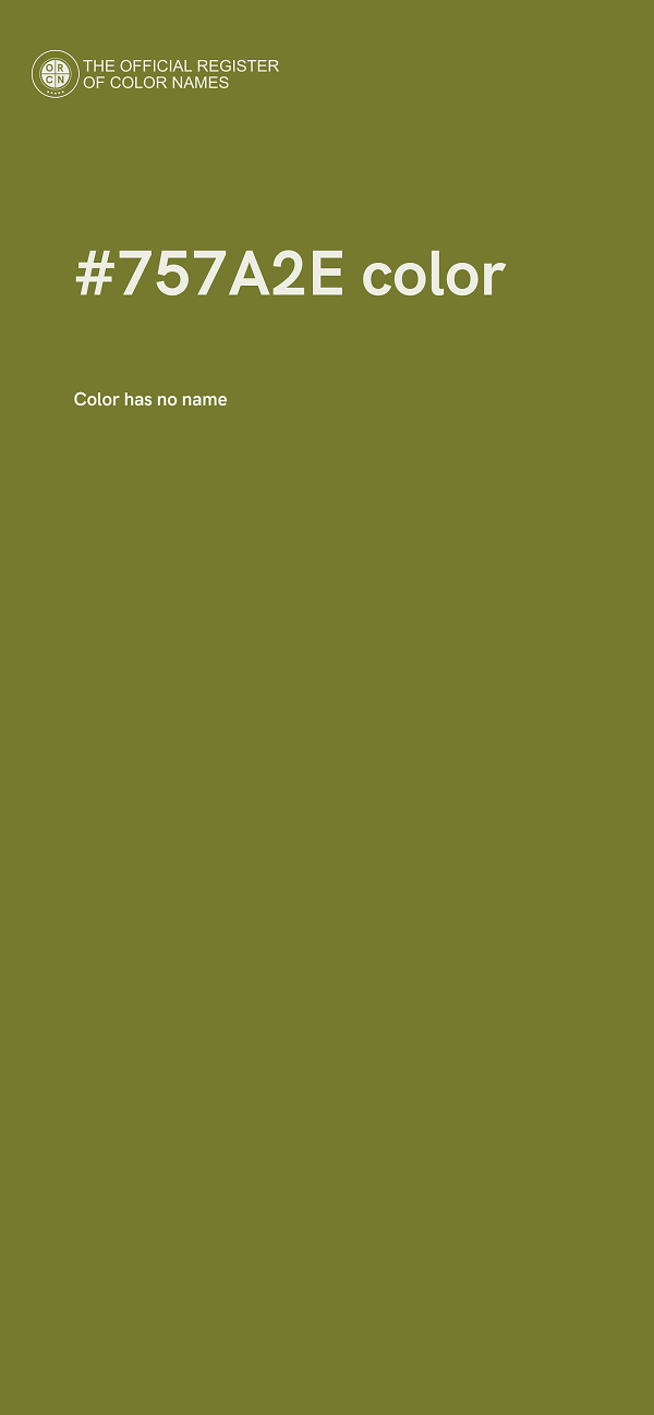 #757A2E color image