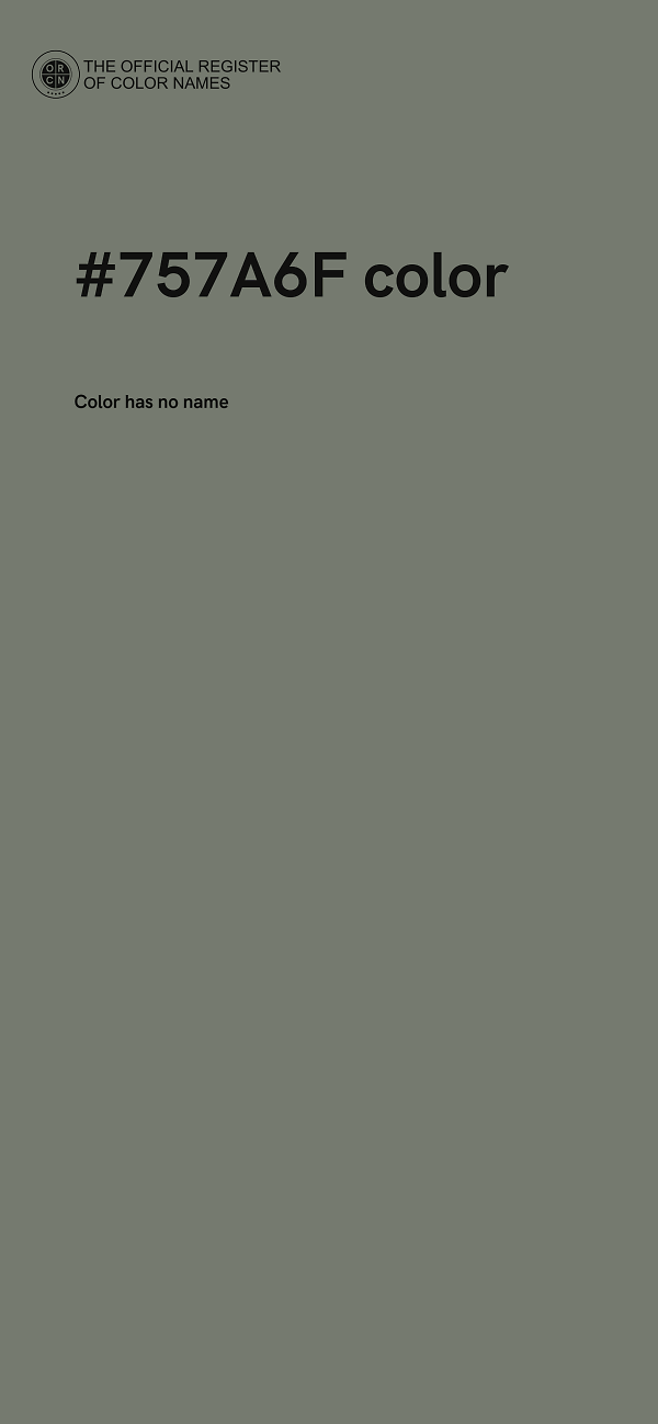 #757A6F color image