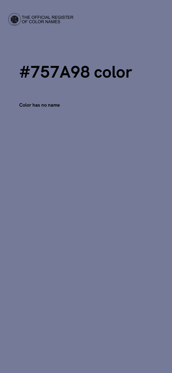 #757A98 color image