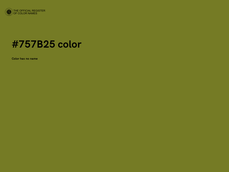 #757B25 color image