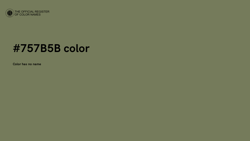 #757B5B color image