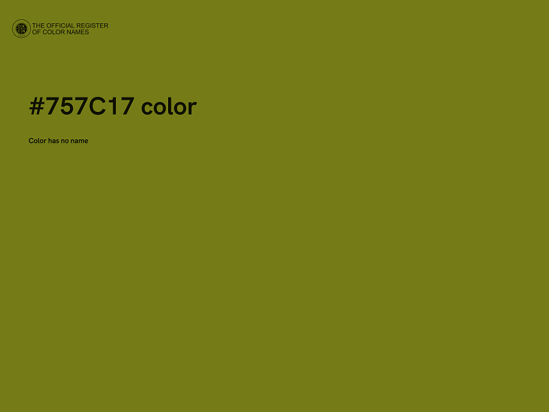 #757C17 color image