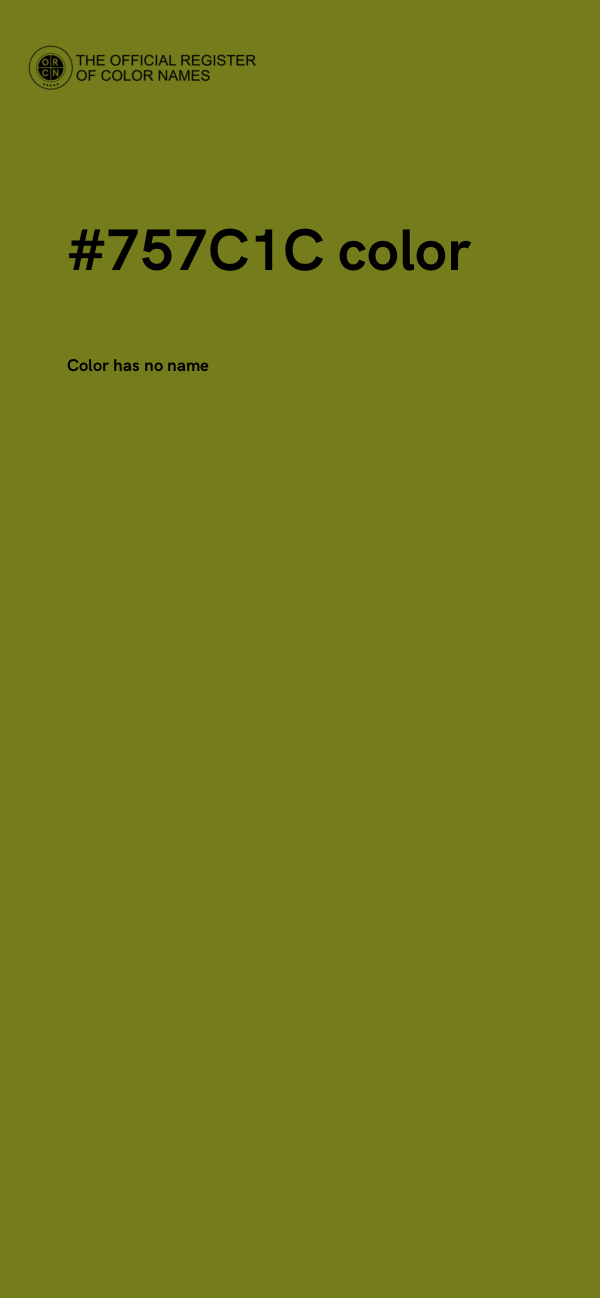 #757C1C color image