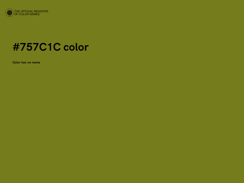#757C1C color image