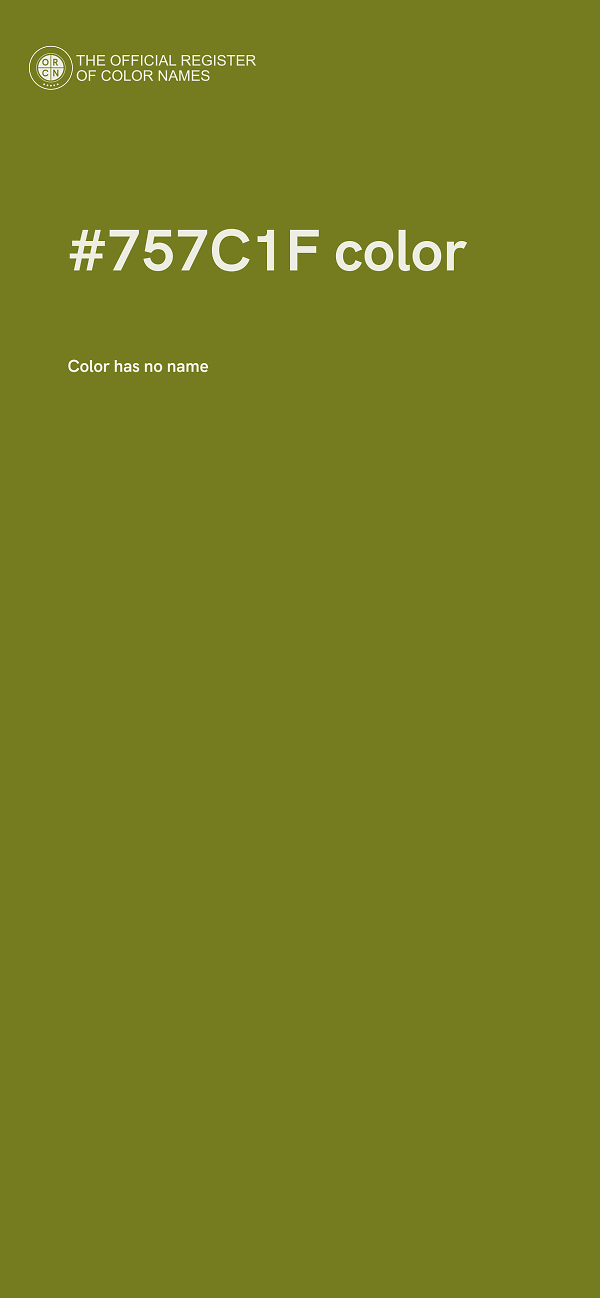 #757C1F color image