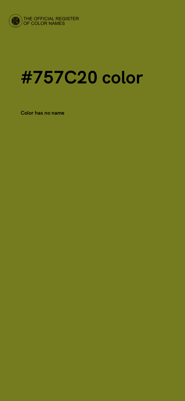 #757C20 color image