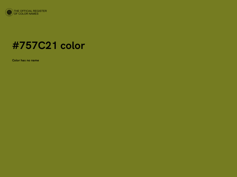 #757C21 color image
