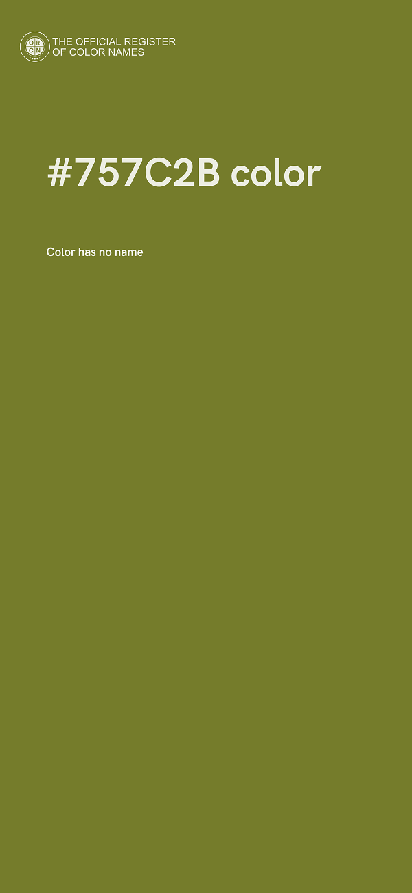 #757C2B color image