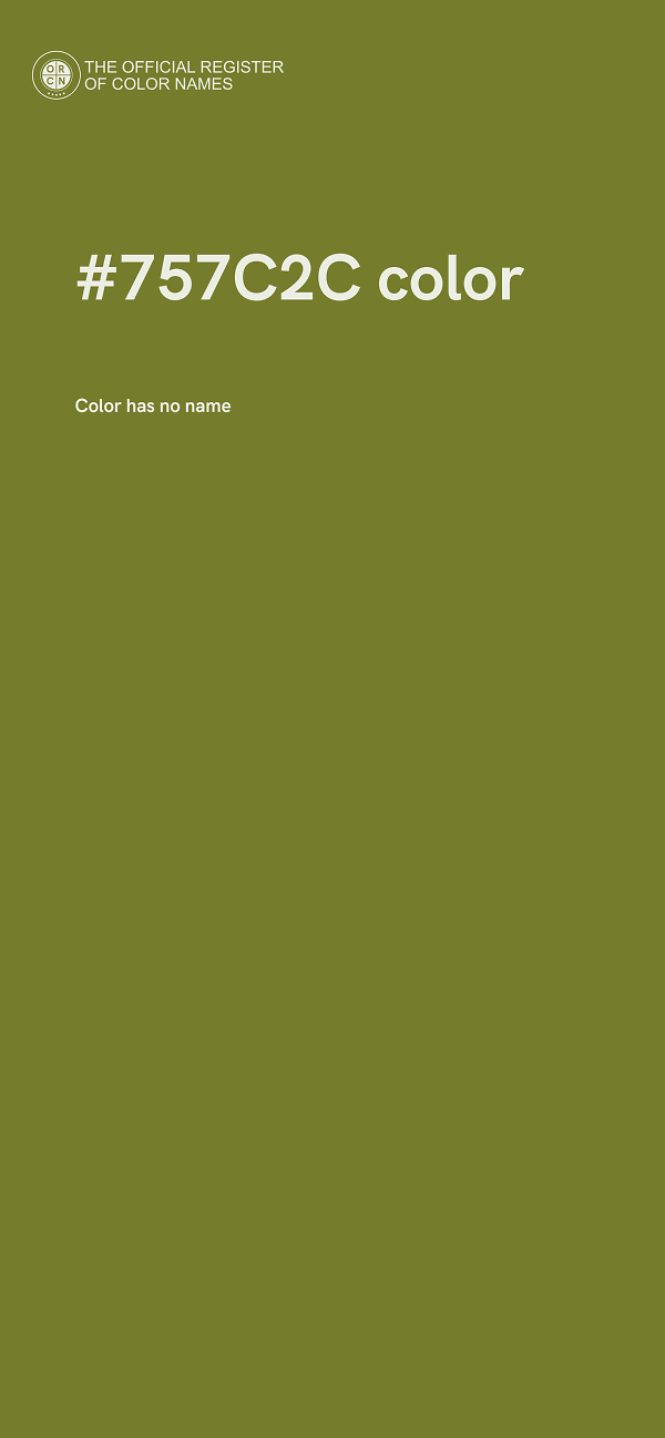 #757C2C color image