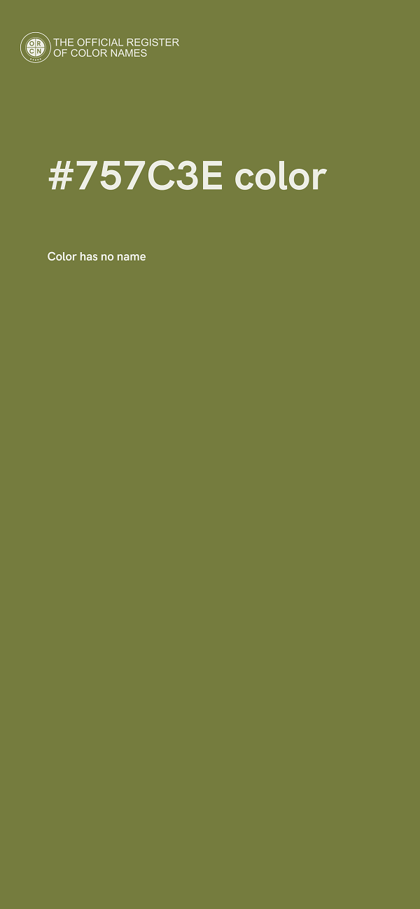 #757C3E color image
