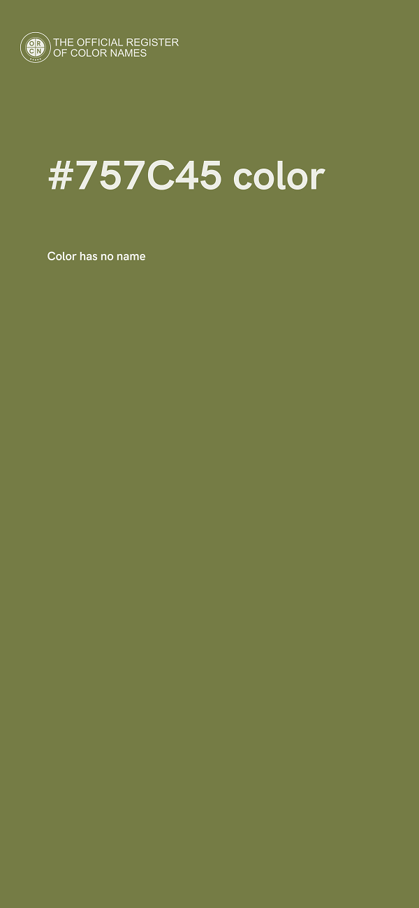 #757C45 color image