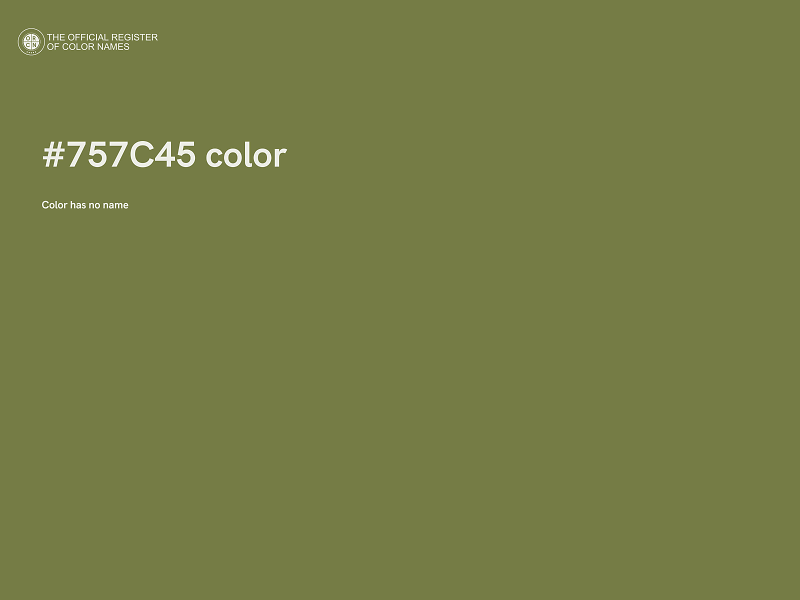 #757C45 color image
