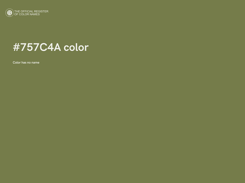 #757C4A color image