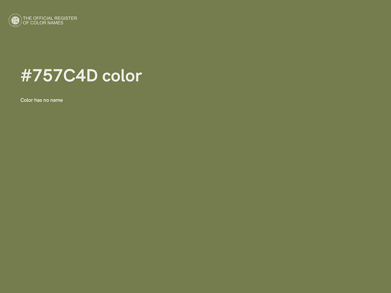 #757C4D color image