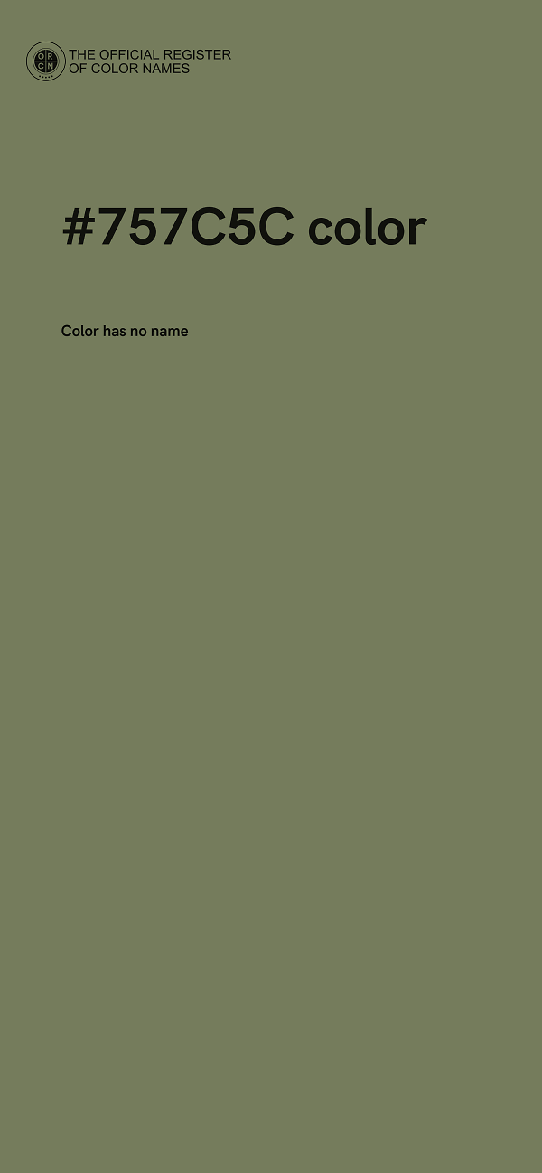 #757C5C color image
