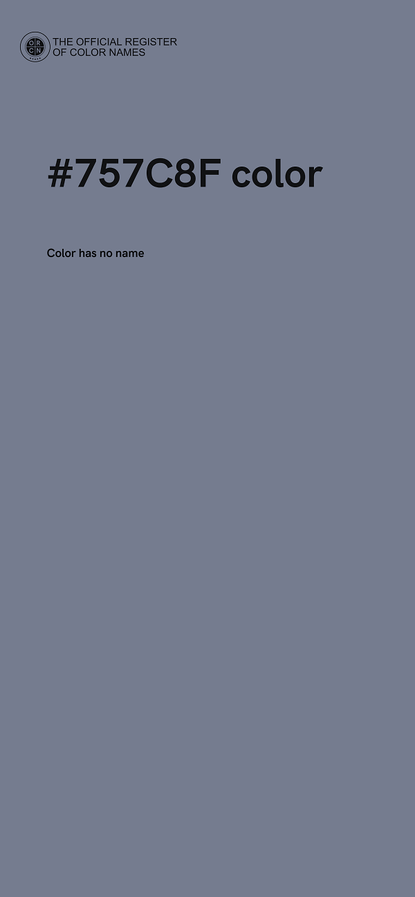 #757C8F color image