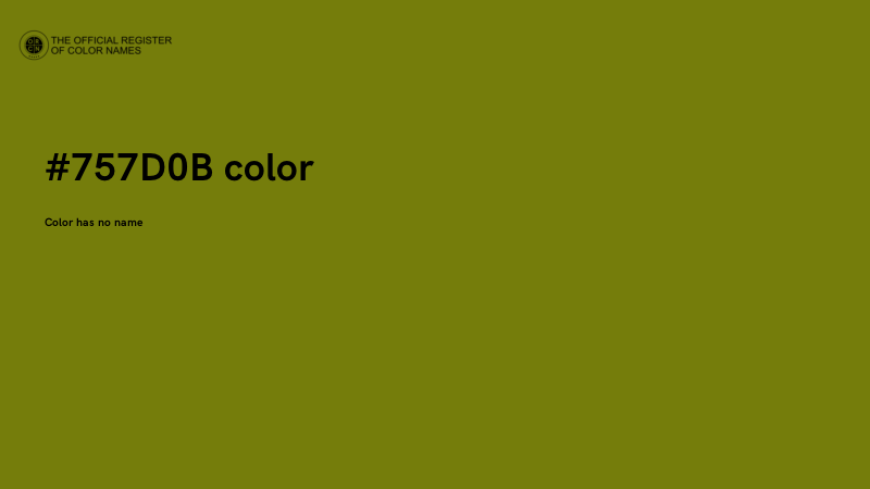 #757D0B color image