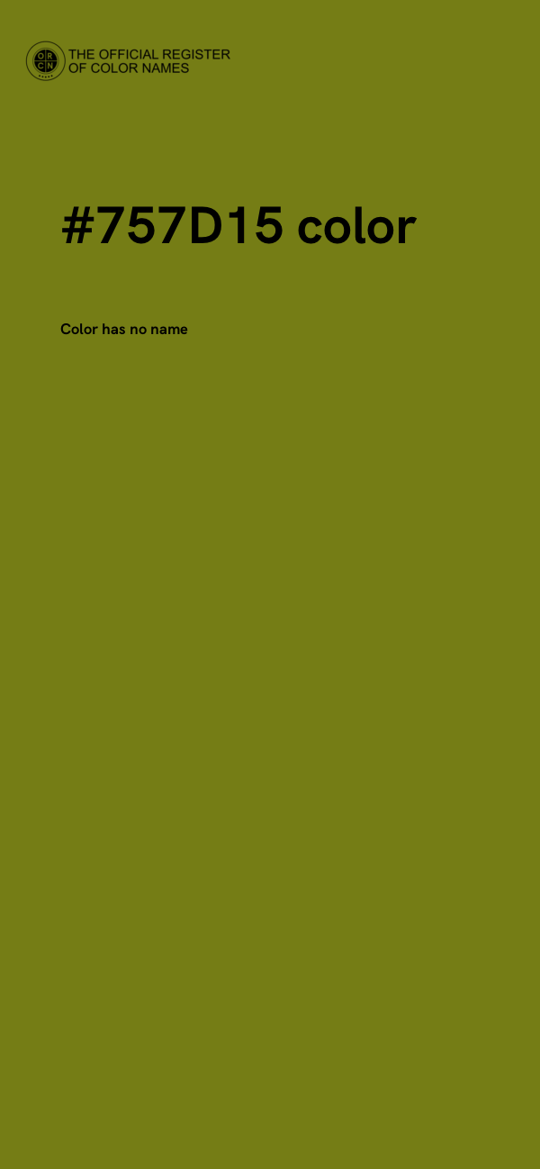 #757D15 color image