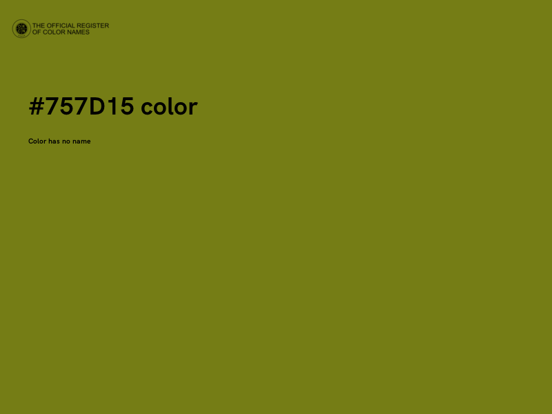#757D15 color image