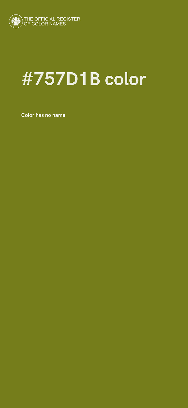 #757D1B color image