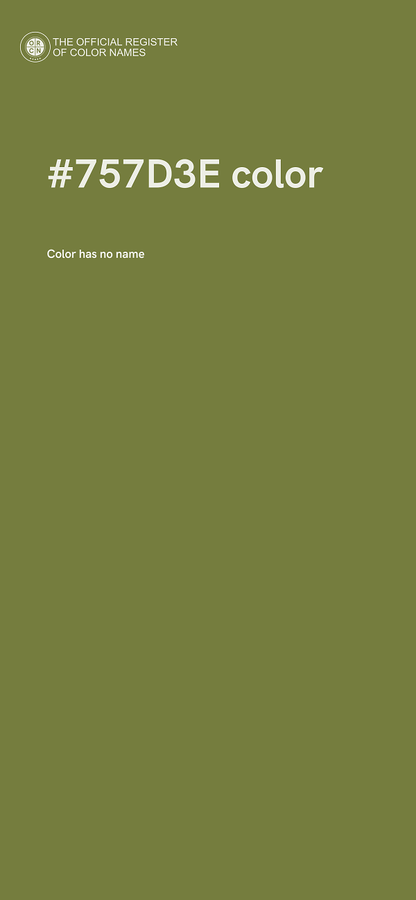 #757D3E color image