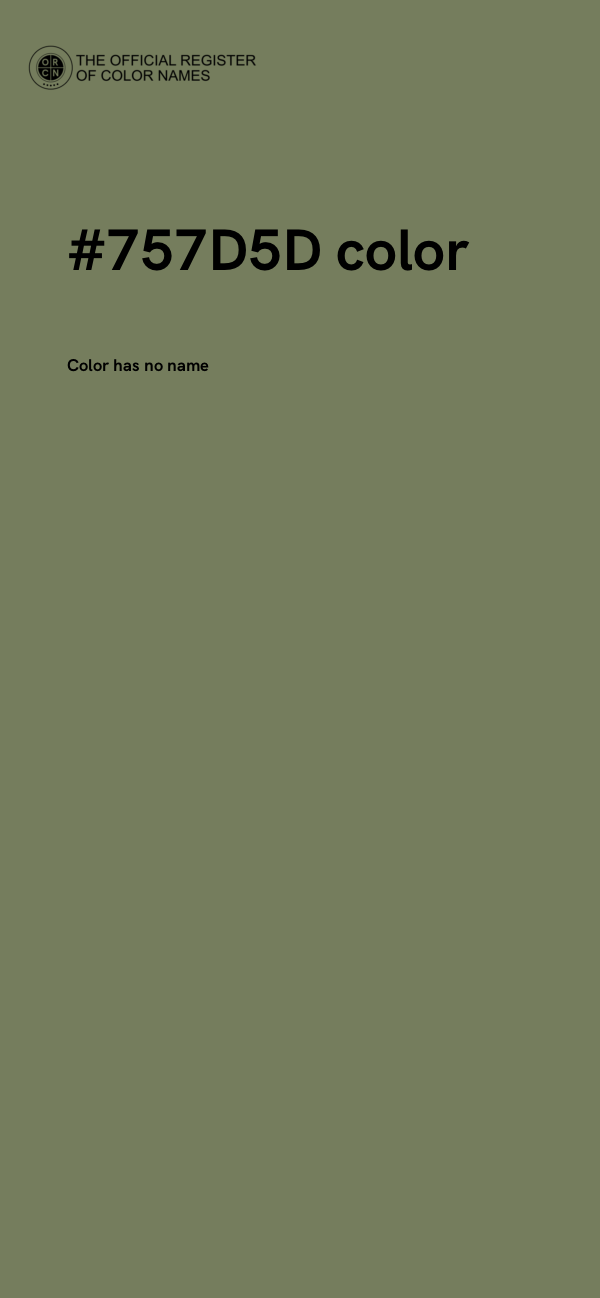 #757D5D color image