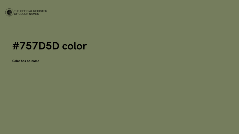 #757D5D color image
