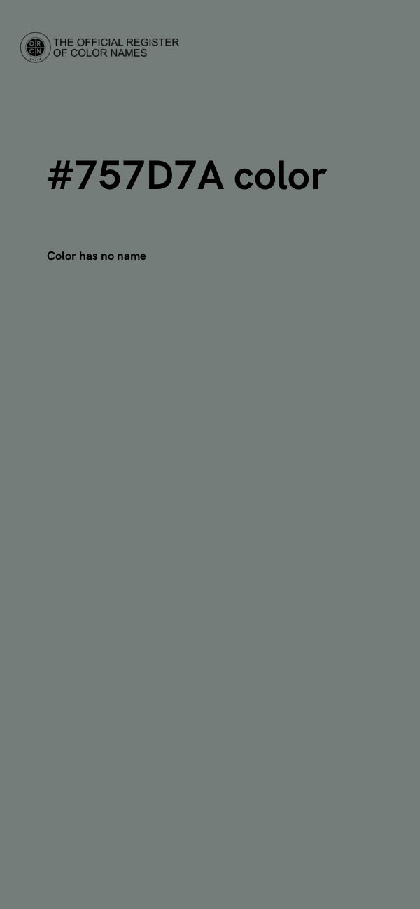 #757D7A color image