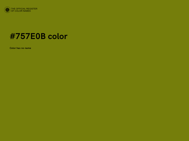 #757E0B color image