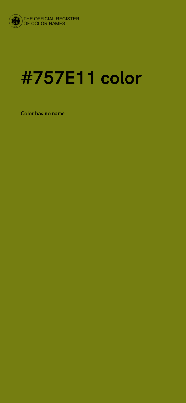 #757E11 color image