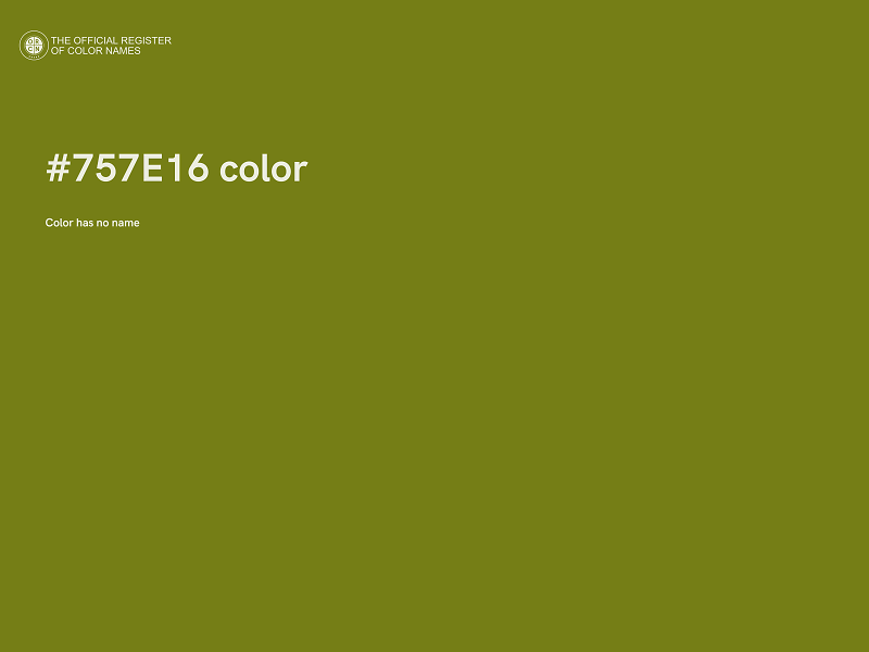 #757E16 color image