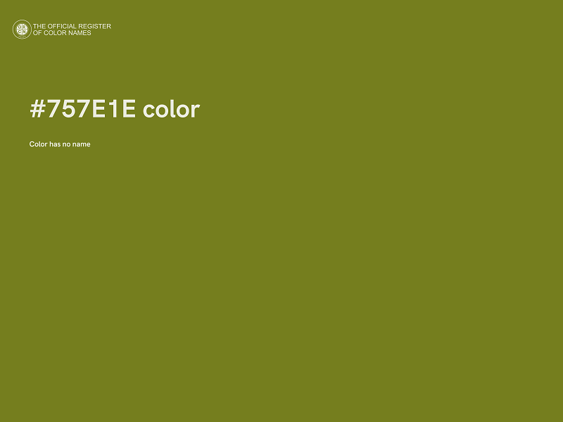 #757E1E color image
