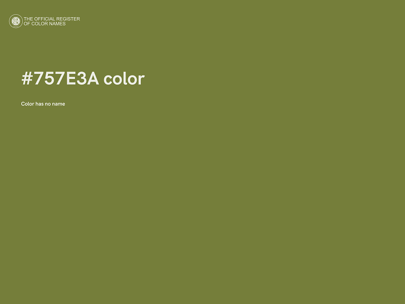 #757E3A color image