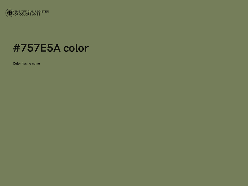 #757E5A color image