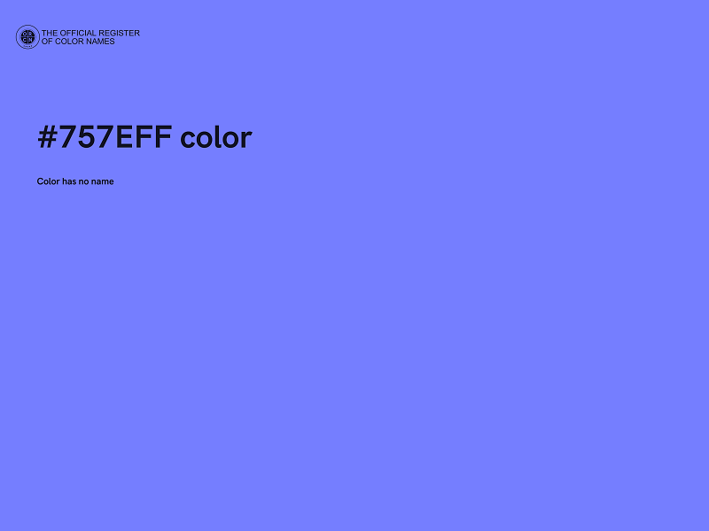 #757EFF color image