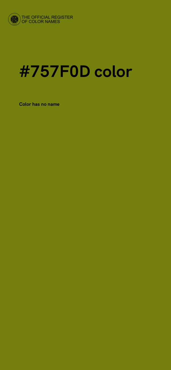 #757F0D color image