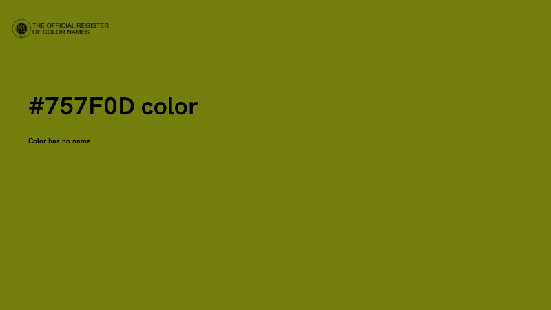 #757F0D color image