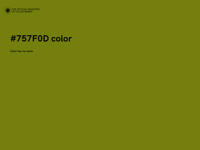 #757F0D color image