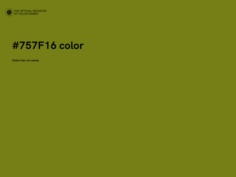#757F16 color image
