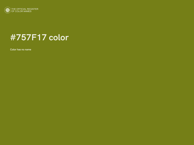 #757F17 color image