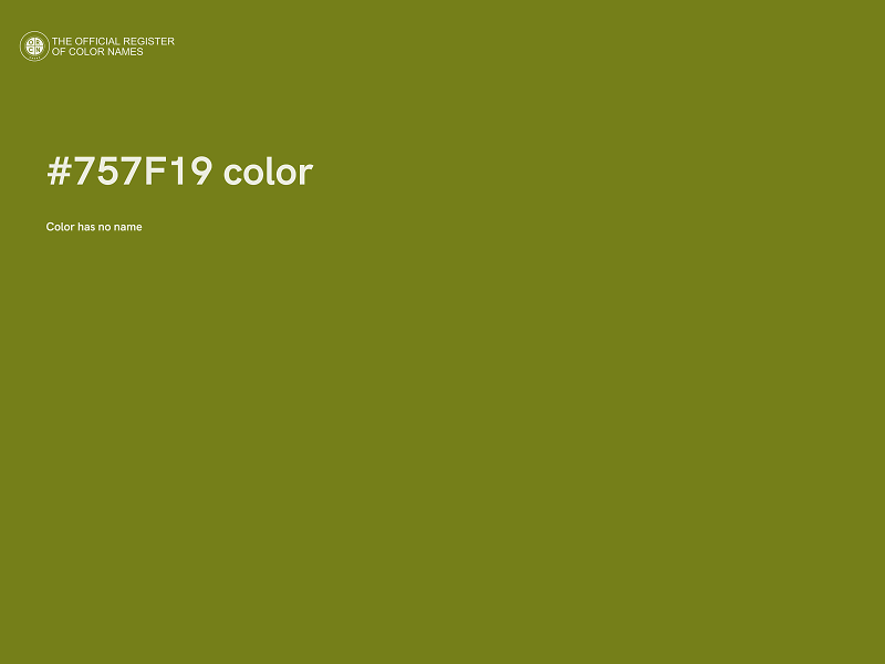 #757F19 color image