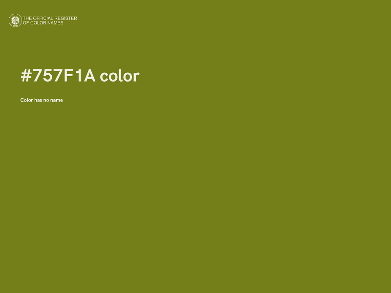 #757F1A color image