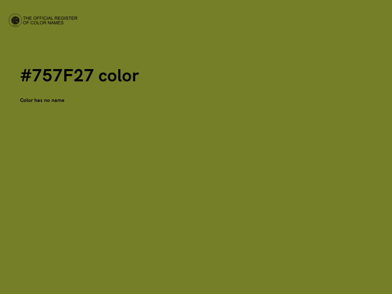 #757F27 color image