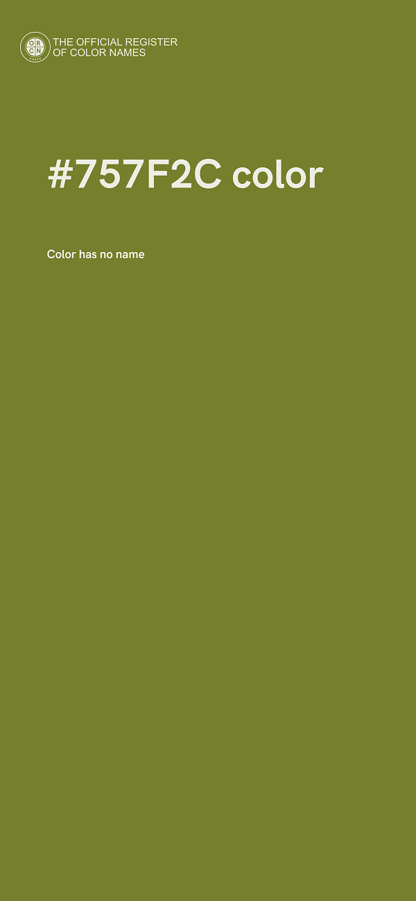 #757F2C color image
