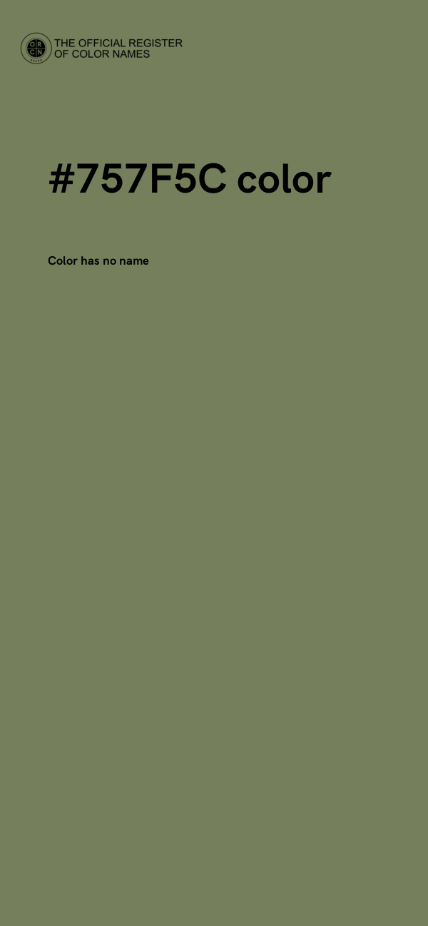 #757F5C color image